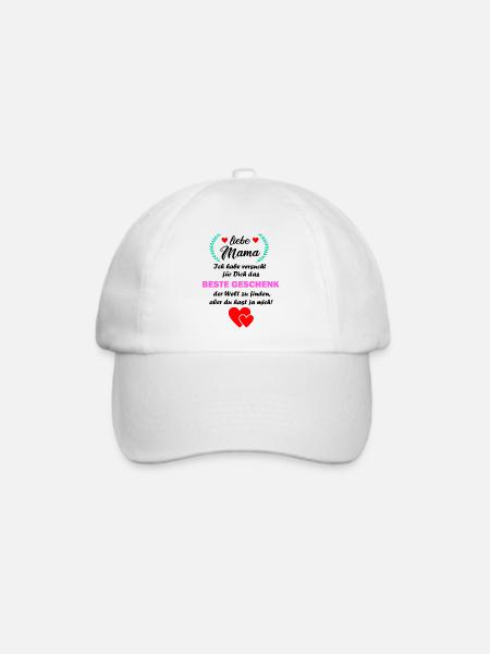 Mama lustig witzig Mutter Geburtstag Geschenk - Baseballkappe - Weiß/Weiß
