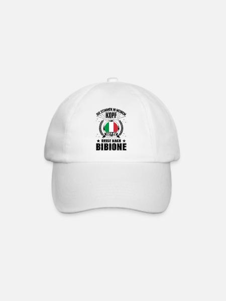 Bibione Stimmen Italien Urlaub Reise Geschenk - Baseballkappe - Weiß/Weiß