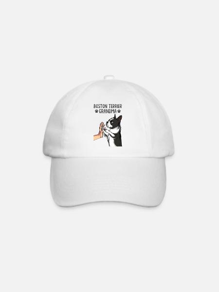 Boston Terrier Oma Hunde Frauchen - Baseballkappe - Weiß/Weiß