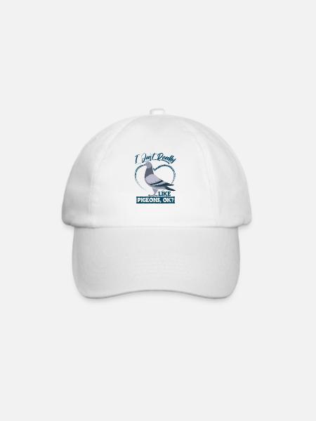 Pigeons Taube Tauben Taubenliebhaber Geschenk - Baseballkappe - Weiß/Weiß