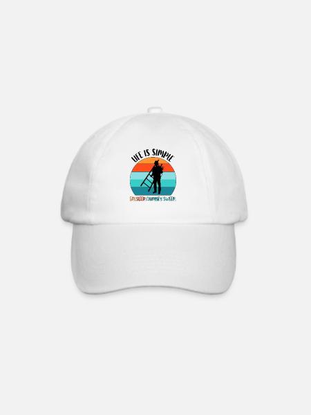 Schornsteinfeger Schlotfeger - Baseballkappe - Weiß/Weiß