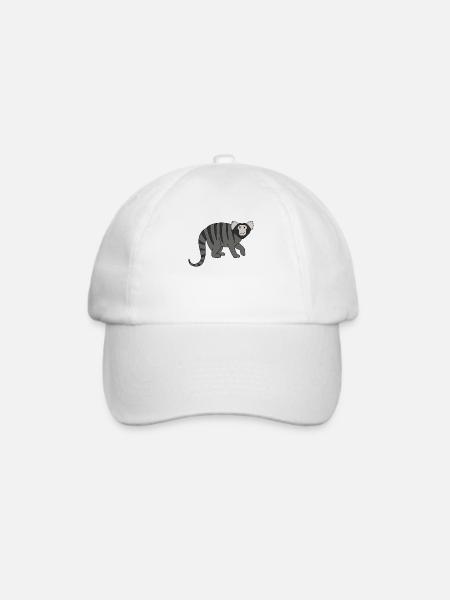 Marmosetten Affe - Baseballkappe - Weiß/Weiß