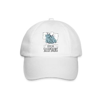 Nilpferd - Baseballkappe - Weiß/Weiß - Vorne