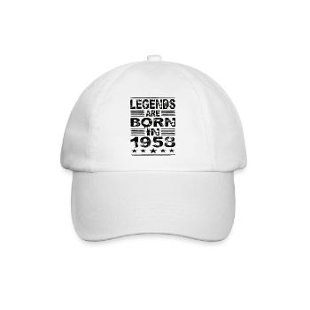 Legenden werden 1958 geboren - Baseballkappe - Weiß/Weiß - Vorne