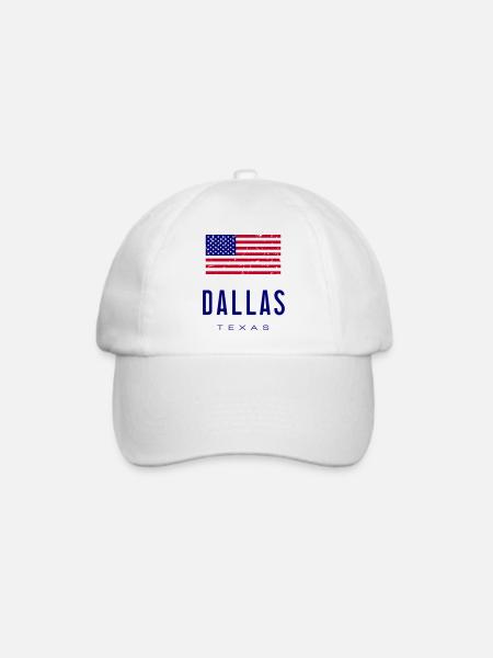 Dallas /// Texas - Baseballkappe - Weiß/Weiß