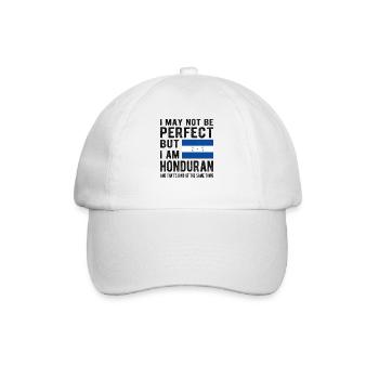 Stolzer Honduraner Honduras Honduranische Herkunft - Baseballkappe - Weiß/Weiß - Vorne