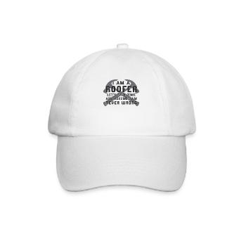 Dachdecker Handwerk Handwerker Dach Geschenkidee - Baseballkappe - Weiß/Weiß - Vorne