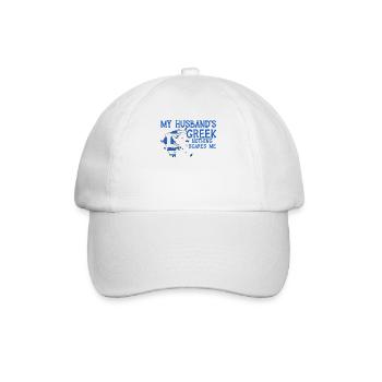 Ehefrau Griechenland Griechisch Griechin - Baseballkappe - Weiß/Weiß - Vorne