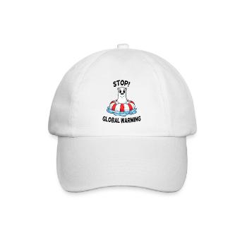 Klimawandel Klimaschutz - Baseballkappe - Weiß/Weiß - Vorne
