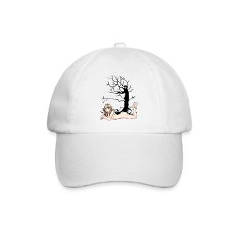 Erotische Elfe Fee Traum Fantasy nackte Frau Natur - Baseballkappe - Weiß/Weiß - Vorne