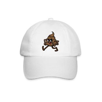 Kakki Haufen Scheißhaufen - Baseballkappe - Weiß/Weiß - Vorne