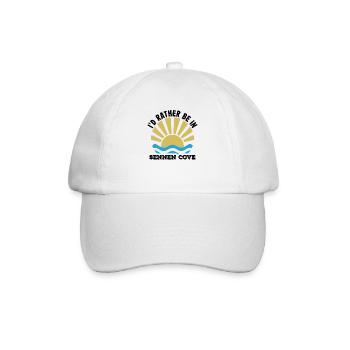 Cornwall - Ich wäre lieber in Sennen Cove - Baseballkappe - Weiß/Weiß - Vorne