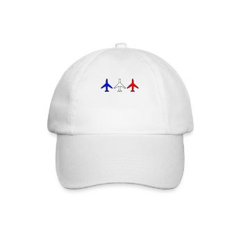 Flugzeug Flugzeuge - Baseballkappe - Weiß/Weiß - Vorne