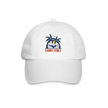 Sunny Vibez - Palm Beach - Baseballkappe - Weiß/Weiß - Vorne