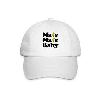 Mais Mais Baby - Baseballkappe - Weiß/Weiß - Vorne