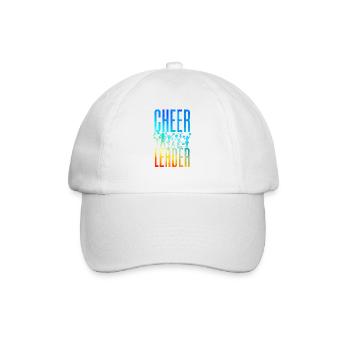 Cheer Cheerleading Watercolor - Baseballkappe - Weiß/Weiß - Vorne