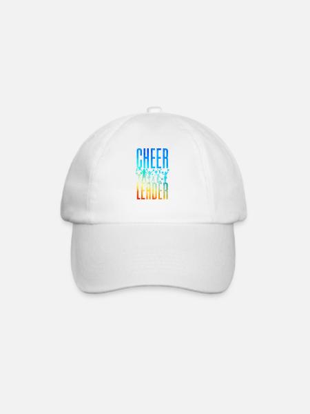 Cheer Cheerleading Watercolor - Baseballkappe - Weiß/Weiß