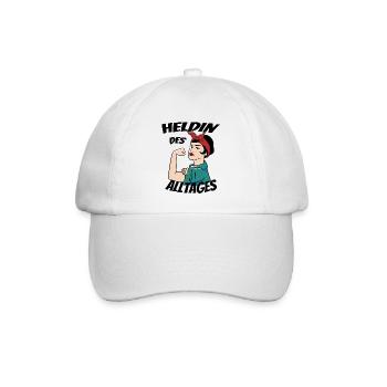 Heldin des Alltags Frauentag - Baseballkappe - Weiß/Weiß - Vorne