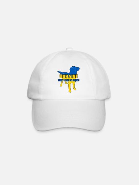 Ukraine Tierrettung - Baseballkappe - Weiß/Weiß