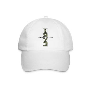Camouflage 1973 Geboren Geburtsjahr 1973 Männer - Baseballkappe - Weiß/Weiß - Vorne