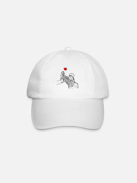 Hühner - Baseballkappe - Weiß/Weiß