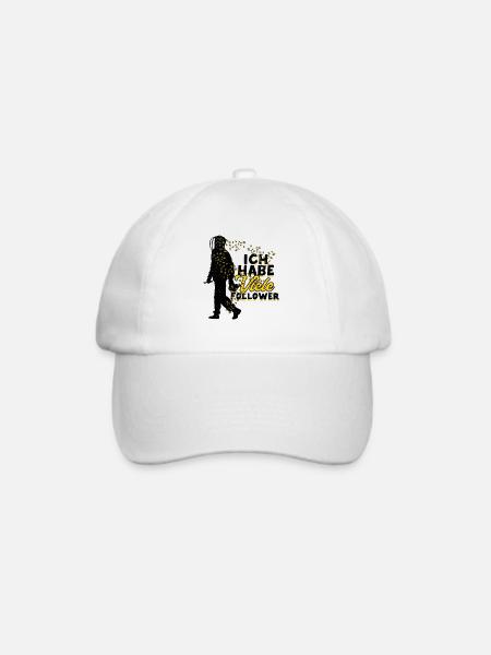 Ich Habe Viele Follower Bienen Imker Geschenk - Baseballkappe - Weiß/Weiß