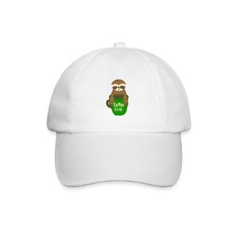 Sloth - Baseballkappe - Weiß/Weiß - Vorne