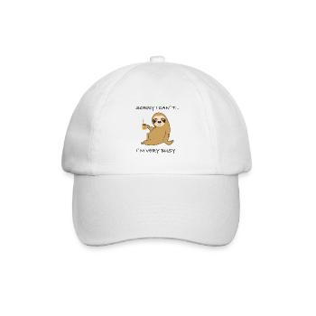 Sloth - Baseballkappe - Weiß/Weiß - Vorne