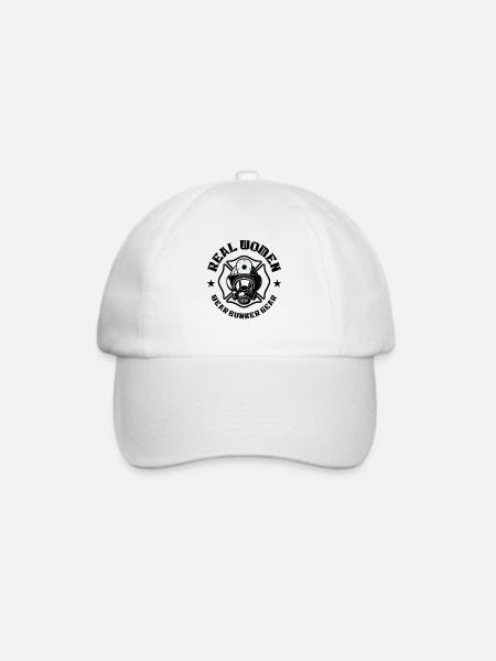Feuerwehrmann Bunker Ausrüstung Feuerwehrfrau - Baseballkappe - Weiß/Weiß