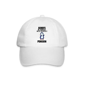 Pinguin Pinguine - Baseballkappe - Weiß/Weiß - Vorne