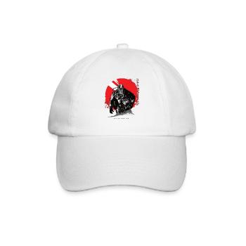 Taucher vor Sonne Japanisch Geschenk - Baseballkappe - Weiß/Weiß - Vorne