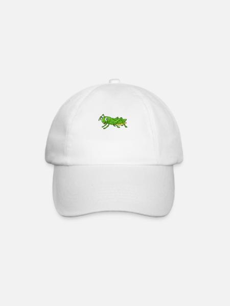 Kawaii Grashüpfer - Baseballkappe - Weiß/Weiß