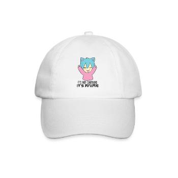 Nicht Cartoons, sondern Anime Kawaii Anime - Baseballkappe - Weiß/Weiß - Vorne