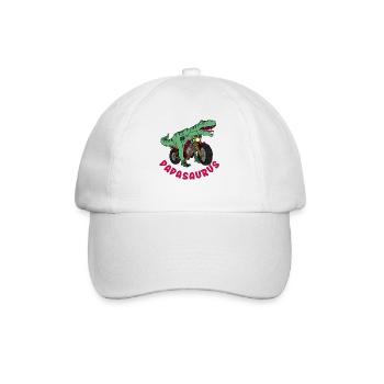 Papasaurus - Baseballkappe - Weiß/Weiß - Vorne