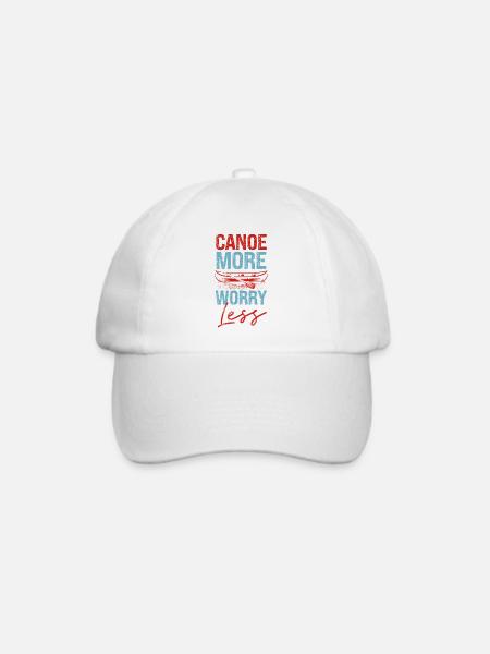 Canoe Canoeing Vintage Canoe More - Baseballkappe - Weiß/Weiß