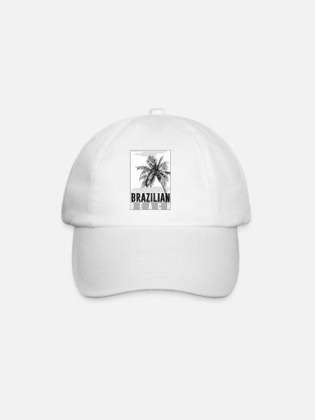 Brasilien - Baseballkappe - Weiß/Weiß