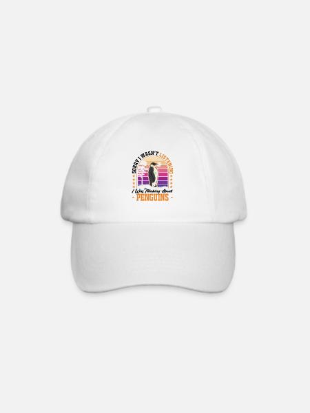 Pinguin Geschenk Penguin - Baseballkappe - Weiß/Weiß