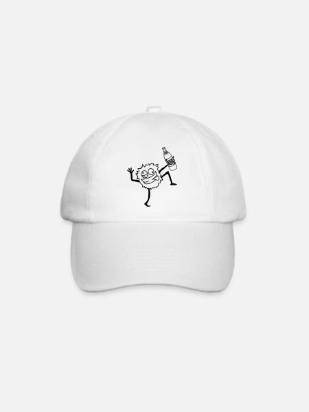 Bier Party Monster - Baseballkappe - Weiß/Weiß