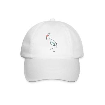 Zugvögel Kranich Vogel - Baseballkappe - Weiß/Weiß - Vorne