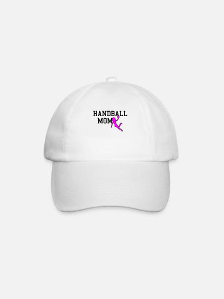 handball mom - Baseballkappe - Weiß/Weiß
