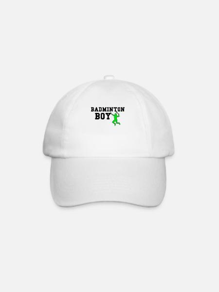 badminton boy - Baseballkappe - Weiß/Weiß