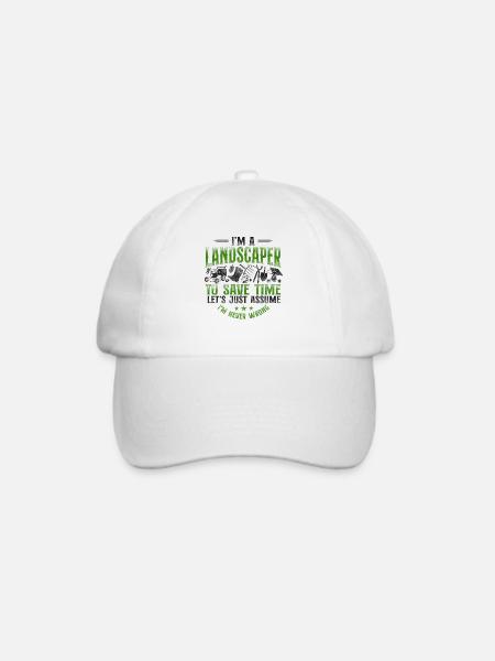 Landscaper Landscaping Landscape - Baseballkappe - Weiß/Weiß