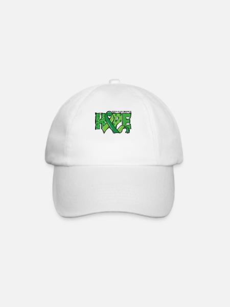 Hope Green Mental Health Support - Baseballkappe - Weiß/Weiß