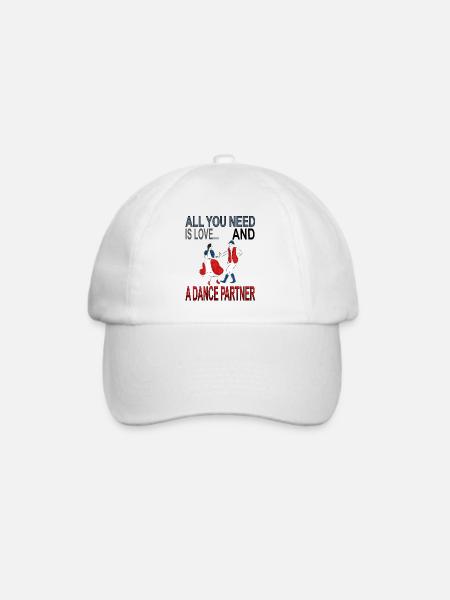 Tanzpartner - Baseballkappe - Weiß/Weiß