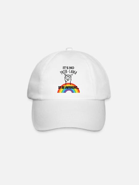 Gay Pride LGBTQ - Baseballkappe - Weiß/Weiß