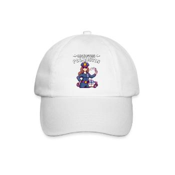 NACHWUCHS POLIZISTIN - Baseballkappe - Weiß/Weiß - Vorne