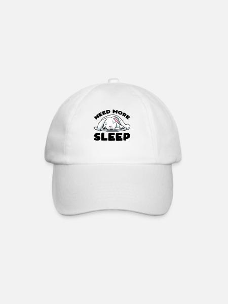 Weißer Hase Kaninchen - Baseballkappe - Weiß/Weiß