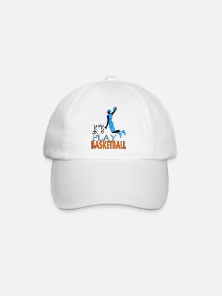 Basketballspielen Basketballspieler Geschenkidee - Baseballkappe - Weiß/Weiß