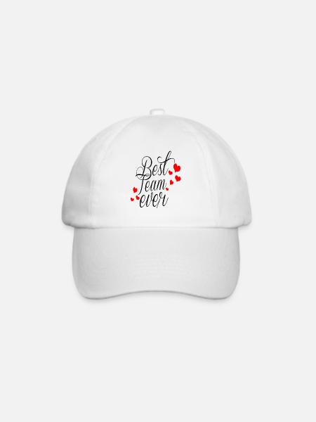 Best Team Ever! - Baseballkappe - Weiß/Weiß