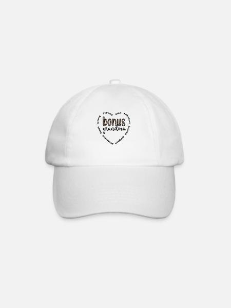 Beste Bonus-Oma Stolze Stiefgroßmutter Geschenk - Baseballkappe - Weiß/Weiß